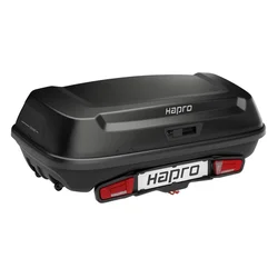 Tow hitch cargo box Hapro Boxer Hexagon L (420 l, black)