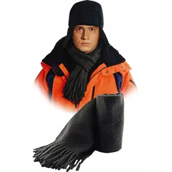 shumee Szalds šal 160/32 cm topla akrilna preja grafit
