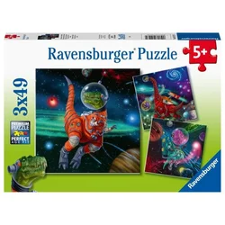Ravensburger Slagalica Dinosaurusi u svemiru, 3x49 delova