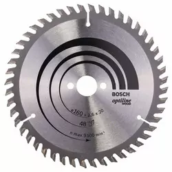 BOSCH List kružne testere Optiline Wood 160 x 20;16 x 2.6 mm. 48