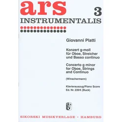 PLATTI NOTE: KONZERT G-MOLL FOR OBOE