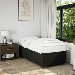 posteljni okvir brez vzmetnice Črna 80x200cm Tkanina