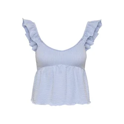ONLY Top ONLMISTY  svetlo modra / bela