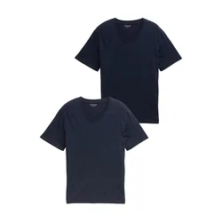 TOM TAILOR Majica temno modra/črna