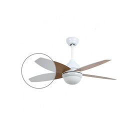 NIAROS PLAFONSKI Ventilator 42 SA TAJMEROM I DALJINSKIM, BELI/DRVO EFEKAT