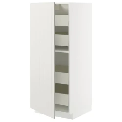 METOD / MAXIMERA Visoki element s fiokama, bela/Stensund bela, 60x60x140 cm