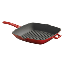 Square grill pan, 28 x 28 cm, red - LAVA brand