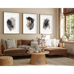 Wallity Uramljena slika Huhu208, 30x40 cm , 3 dela