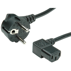 ROLINE kabel Cranked AC 230V for PC Black