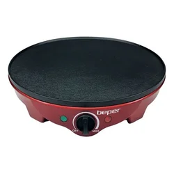 Beper BT.700Y Aparat za palačinke, 1300W, Crveni