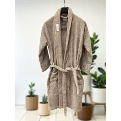 Bade Mantil Frotir - M veličina Model D Kapućino boja ( VLK000311- ModelDkapucinoboja )