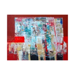 Canvas Slika na platnu Crvena ekspresija, 60 x 45 cm