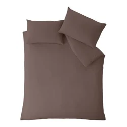 Temno rjava posteljnina za zakonsko posteljo 200x200 cm So Soft Non Iron – Catherine Lansfield