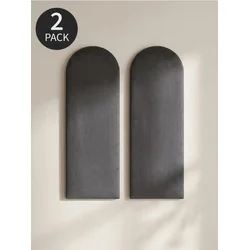 Sinsay - Tapacirani zidni paneli 2 pack - tamno siva