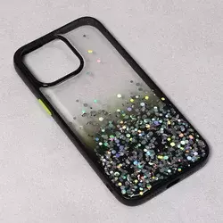 TELEMPIRE Maska za iPhone 14 Pro Max 6.7 Frame Glitter crna