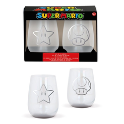 Super Mario - Gift set of 2 Glasses (1376) /Figures