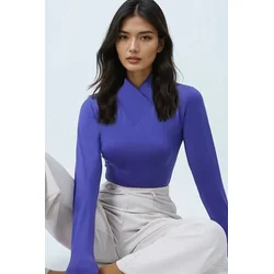 Trend Alacati Stili Ženska bluza Alc-X14397, Ljubičasta