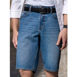 Sinsay - Regular kratke pantalone od teksasa - plavi džins