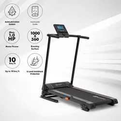 Klarfit Treado Advanced 2.0, traka za trčanje, 1 HP, samopodmazujuća, bluetooth