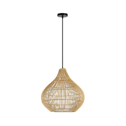 Immax 08257L - Luster na sajli PELO 1xE27/40W/230V, prečnik 40 cm, ratan