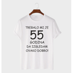 MAFIMI Majica Trebalo mi je 55 Godina, Bela