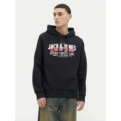 JACK & JONES Majica Logo  mešane barve / črna