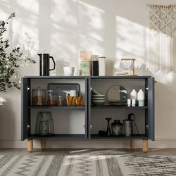 Hanah Home Konzola Venedik, 120x73,6x29,6 cm, Antracit