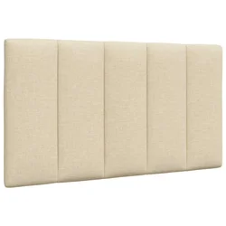 Vidaxl Blazina za vzglavje Hanko krem 80 cm blago