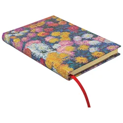 NOTES 12X18CM-MIDI CRTE  72L S GUMICOM MONETS CHRYSANTHEMUMS PAPERBLANKS PB9714-3