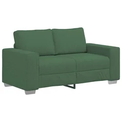 Vidaxl Dvosed temno zelen 160x77x82 cm žametno blago