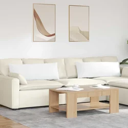 Jastučići za sofu 2 pcs Bijelo 120 x 40 cm tkanina