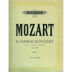 MOZART: KONZERT NO.14 ES-DUR KV449 NOTE