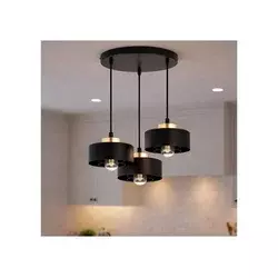 Brilagi - Luster na sajli 3xE27/60W/230V crna/zlatna