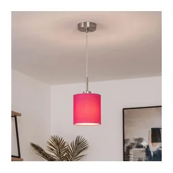 Brilagi - LED luster na sajli NUBILA 1xE27/60W/230V prečnik 14 cm ružičasta