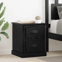 Noćni ormar Crni hrast 39 x 39 x 47.5 cm Konstruirano drvo