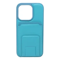 Maska za telefon LEATHER MAGSAFE WALLET za Iphone 14 Pro, Akvamarin