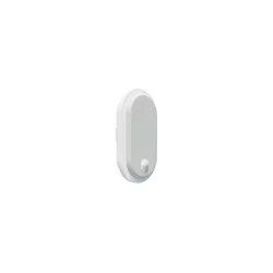 LED spoljašnje zidno svetlo sa senzorom OVAL LED/10W/230V IP65 bela