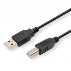 Logo Kabel USB (2.0), USB A moški - USB B moški, 5 m, črn