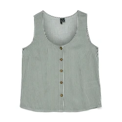 VERO MODA Bluza VMBUMPY pastelno zelena/temno zelena