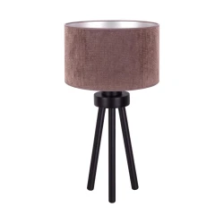 Duolla - Stona lampa LYON 1xE27/15W/230V prečnik 30 cm braon