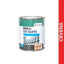 TRITONEX 3u1 RAPID emajl za metal 0.75 l crvena