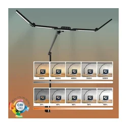 Brilagi-LED prigušiva fleksibilna stona lampa VARIO LED/24W/230V 3000-6500 crna