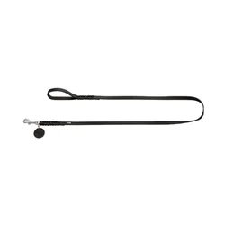 Hunter povodec za pse Solid Education 11 mm/150 cm, usnje črna