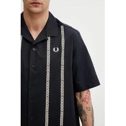 FRED PERRY PRINT KOŠULJA NAVY