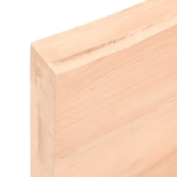 Kupaonska radna ploča 80x50x(2-6) cm netretirano masivno drvo