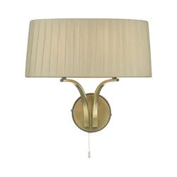 Där Lighting CRI0929 - Zidna lampa CRISTIN 2xE14/40W/230V mesing/taupe