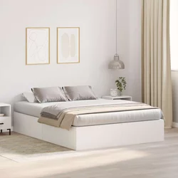 Krevet s ladicama Bijelo 140 x 200 cm Konstruirano drvo