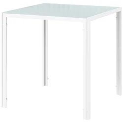 Homestar Jedilna miza 75x75x75 cm bela