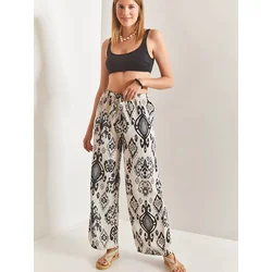 Bianco Lucci Ženske pantalone 40851025, Crno-bele