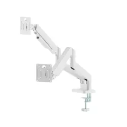 MA-DA2-06-W Gembird Podesivi dupli stoni drzac za monitor, tilt, 17-32 max.10kg White